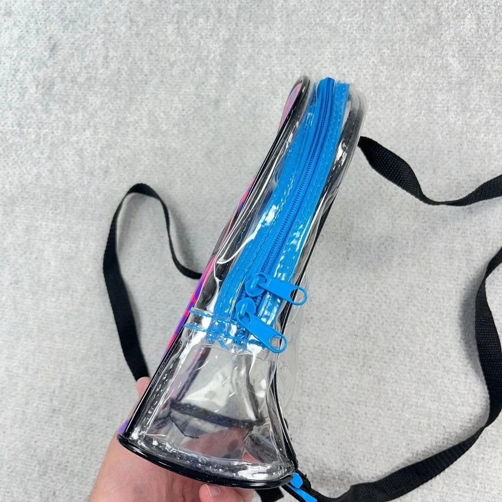 Vintage Lisa Frank Genie Clear Mini Backpack Purse Hand Bag Original 90s Y2K